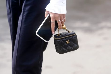 The Macro Trend of Chanel Micro Bags | Handbags and Accessories | Sotheby’s Chanel Mini Bag, Best Online Shopping Sites, Micro Bags, Best Online Stores, Micro Bag, Vanity Bag, Paris Fashion Week Street Style, Chanel Mini, Bra Brands