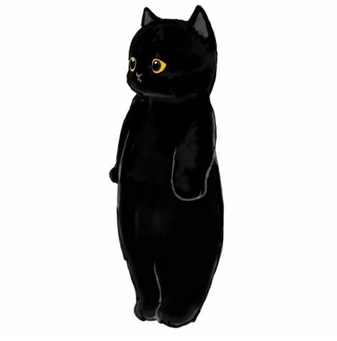 Black Cat Art Illustration, Black Cat Drawing, Regard Animal, Black Cat Tattoos, Cat Hacks, Graphic Novel Art, Black Cat Art, A Black Cat, Cat Icon