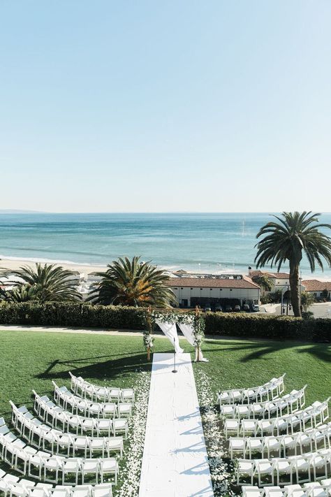 Water View Wedding, Wedding Venues Ocean, Beach Front Wedding Ceremony, Oceanfront Wedding Ceremony, Wedding Overlooking Ocean, Sea View Wedding Ceremony, Beach Wedding Venues California, Bel Air Bay Club Wedding, Wedding Venue Ocean View