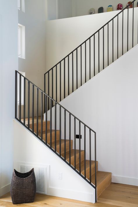 Home Staircase Design, Design Under Stairs, Modern Stairs Design, Home Staircase, Staircase Design Ideas, Under Stairs Storage, Storage Stairs, Interior Stair Railing, Modern Railing