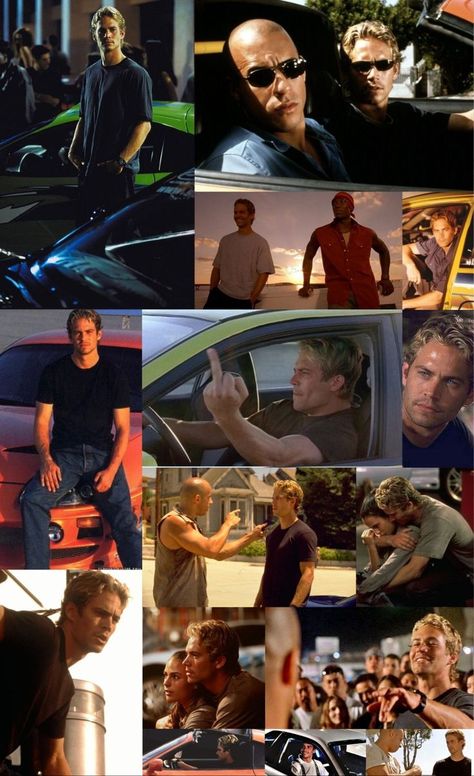 Paul Walker And Vin Diesel Wallpaper, Paul Walker Collage, The Fast And The Furious Wallpaper, Paul Walker Wallpaper Aesthetic, Fast And The Furious Wallpaper, Paul Walker Aesthetic, Paul Walker 90s, Fast And Furious Wallpapers Aesthetic, Young Paul Walker