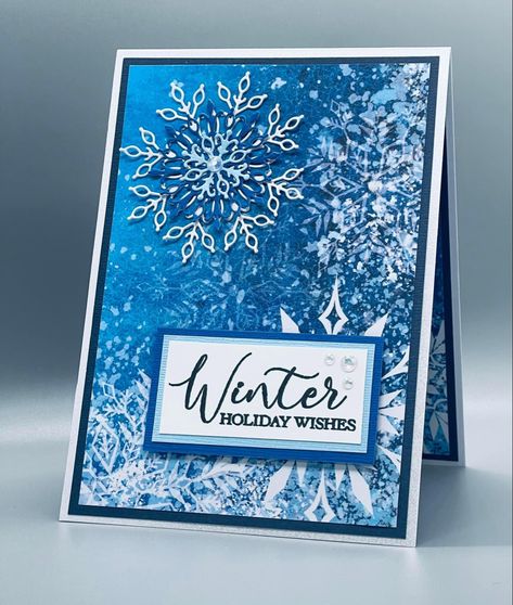 Crafters Companion Winter Sparkle, Crafters Companion Christmas Cards, Cc Card, Sparkling Christmas, Crafters Companion Cards, Winter Sparkle, Snowflake Cards, Homemade Christmas Cards, Scrapbooking Cards