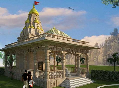 Hanuman Mandir Design, Shiv Temple Design, South Indian Temple Illustration, Temple Design For Home Modern, Hindu Temple Design, Small Temple Design, Small Temple Design For Home, Hindu Temple Architecture, Architecture Indian