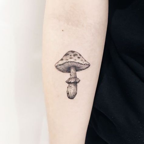 Mushroom Tattoo, Autumn Tattoo, Ankle Tattoos, Mushroom Tattoos, Inspiration Tattoos, Friendship Tattoos, Leg Tattoos Women, Botanical Tattoo, Line Work Tattoo