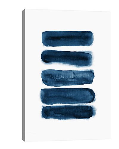 Watercolor Brush Strokes, Brush Strokes Painting, Home Watercolor, Navy Blue Art, Navy Blue Wall Art, Navy Blue Walls, Blue Art Prints, Watercolor Brush, Blue Painting