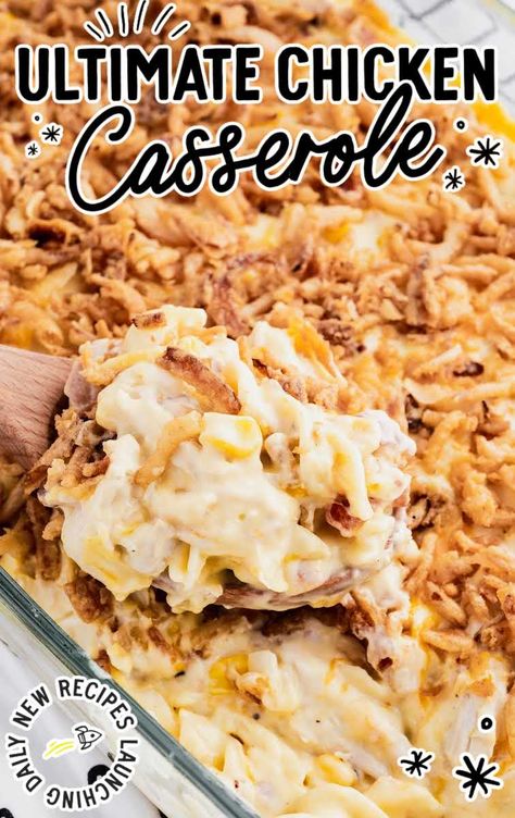 Chicken Egg Noodle Casserole, Leftover Chicken Casserole, Ultimate Chicken Casserole, Egg Noodle Casserole, Best Casserole Recipes, Chicken Noodle Casserole Recipe, Best Casserole, Chicken Casserole Recipes, Best Chicken Casserole