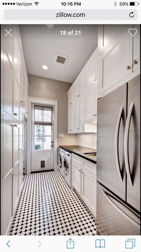 Laundry Room Idea Utility Room With Freezer, Laundry Room Ideas With Fridge, Extra Refrigerator In Laundry Room, Laundry Room Turned Butlers Pantry, Laundry Room With Stand Up Freezer, Narrow Laundry Pantry Combo, Laundry With Fridge, Extra Fridge In Laundry Room, Utility Room With Fridge