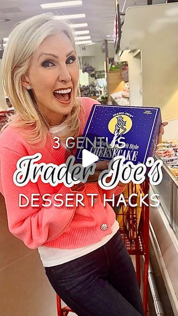 Tiered Dessert Tray Ideas, Trader Joe’s Dessert Recipes, Trader Joes Deserts, Trader Joe Hacks, Trader Joes Dessert Ideas, Costco Cheesecake Hack, Trader Joe’s Dessert, Trader Joes Appetizers Easy, Store Bought Dessert Hacks