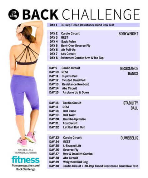 30 Day Back Challenge, Back Challenge, Natalie Jill, Month Workout Challenge, Workout Plan For Beginners, 30 Day Fitness, Body Workout At Home, 30 Day Workout Challenge, Popular Workouts