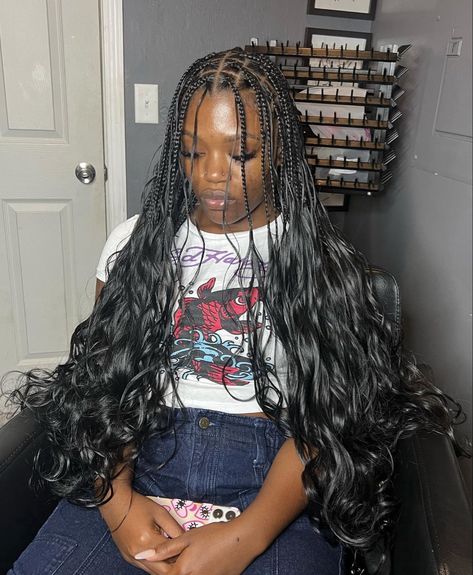 French Curl Braids Hairstyles, French Curl Braids, French Curls, Curl Braids, Short Box Braids Hairstyles, French Curl, Big Box Braids Hairstyles, Box Braids Hairstyles For Black Women, Braided Cornrow Hairstyles