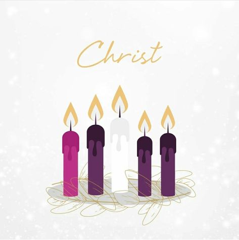 The Christ Candle | Advent | Christmas Eve | December 24th | Winter | catechesisbooks 1st Sunday Of Advent Quotes, Advent Catholic Images, Advent Images, Advent Catholic, Advent Art, Christmas Scripture, Advent Season, Christian Education, Pictures Of Christ