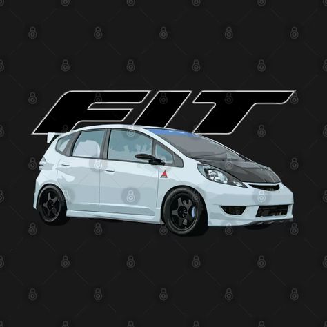 jdm jazz fit ge8 spoon sports hatchback - Honda Fit - T-Shirt | TeePublic Spoon Sports, Cars Tees, Honda Jazz, Honda Fit, Kids Magnets, Black Fits, Honda Civic, Sports Cars, Jdm