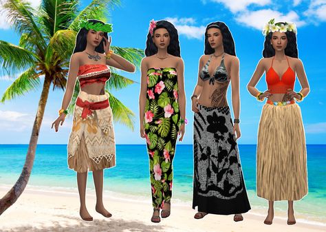 Cultural Lookbook - Hawaiian There are not enough cultural items in the Sims 4. It is by far the most diverse of all the sims games, but we need way more of it! Since I’ve joined the dark side and... Sims 4 Hawaiian Shirt, Island Girl Sims 4 Cc, Sims 4 Moana Cc, Hawaii Sims 4 Cc, Sims 4 Islander Cc, Sims 4 Sulani Clothes, Sims 4 Sulani Outfits, Polynesian Sims 4 Cc, Hawaiian Sims 4 Cc