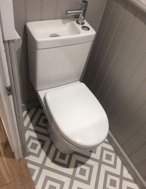 Tiny Toilet Ideas Space Saving, Under Stair Cloakroom, Tiny Cloakroom Ideas, Tiny Bathroom Under Stairs, Tiny Under Stairs Toilet, Small Under Stairs Toilet, Tiny Wc Ideas, Small Understairs Toilet, Wc Under Stairs