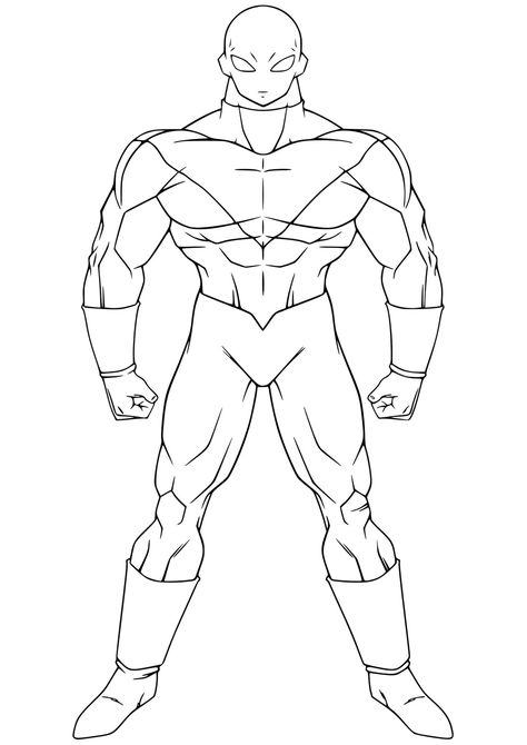 Dragon Ball Super coloring page with few details for kids : Jiren Dragon Ball Z Coloring Pages, Z Coloring Pages, Super Coloring Pages, Super Mario Coloring Pages, Dbz Drawings, Goku Drawing, Dragon Ball Painting, Dragon Coloring Page, Dragon Sketch