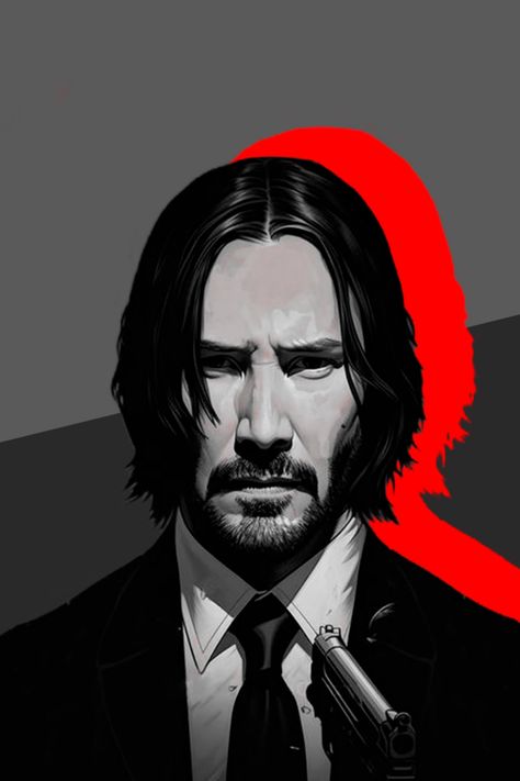 #John #Wick #hollywood #film #Keanu #Reeves #poster #illustration #art Thug Life Wallpaper, 1366x768 Wallpaper Hd, John Wick Movie, Lionel Messi Wallpapers, Film Posters Art, Film Posters Minimalist, Thanksgiving Wallpaper, Superhero Wallpaper, Movie Poster Art