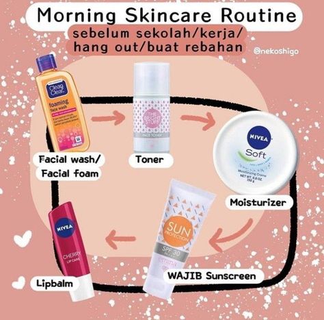 Morning skincare routine Morning Skincare Routine, Recommended Skin Care Products, Natural Skin Care Remedies, Beautiful Skin Care, Clear Healthy Skin, Morning Time, Simple Skincare Routine, Morning Skincare, Best Skin Care Routine