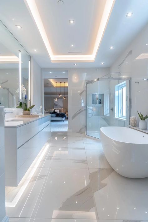 Bathroom With Jacuzzi Tub Ideas, Elegant Bathroom Luxury Modern, Dream Bathrooms Luxury Modern, Bathroom With Jacuzzi Tub, Bathroom Luxury Modern, Bathrooms Luxury Modern, Luxurious Bathroom Ideas, Bathroom With Jacuzzi, Dream Bathroom Luxury