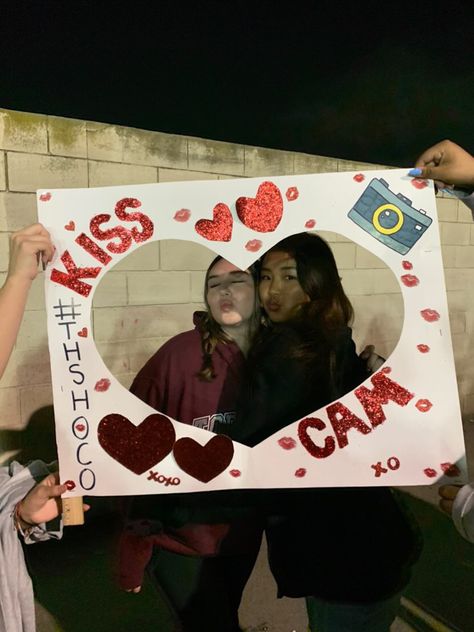 Kiss Cam Football Game Poster, Kiss Cam Poster Board, Kiss Cam, Football Game, Sweet Sixteen, Football Games, Senior Year, Poster Board, Halloween Costumes