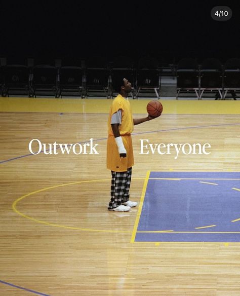 Outwork Everyone Wallpaper, Basketball Motivation Wallpaper, Fearless Aesthetic Wallpaper, Basketball Vision Board, Basketball Motivational Quotes, Motivational Lockscreen, Inspirational Basketball Quotes, Outwork Everyone, Motivational Basketball Quotes