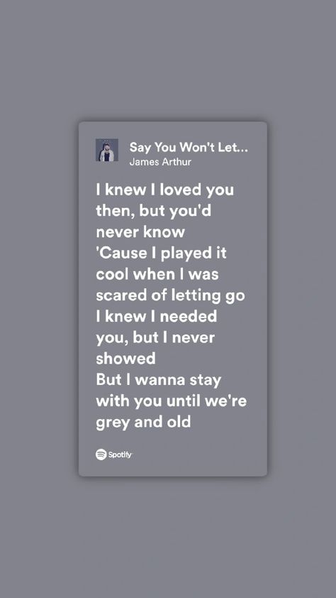 Say You Won’t Let Go Lyrics, Say You Wont Let Go Spotify, Say You Won’t Let Go, Say You Won't Let Go, Say You Wont Let Go Lyrics, My Way Lyrics, Let It Go Lyrics, Say You Wont Let Go, James Arthur