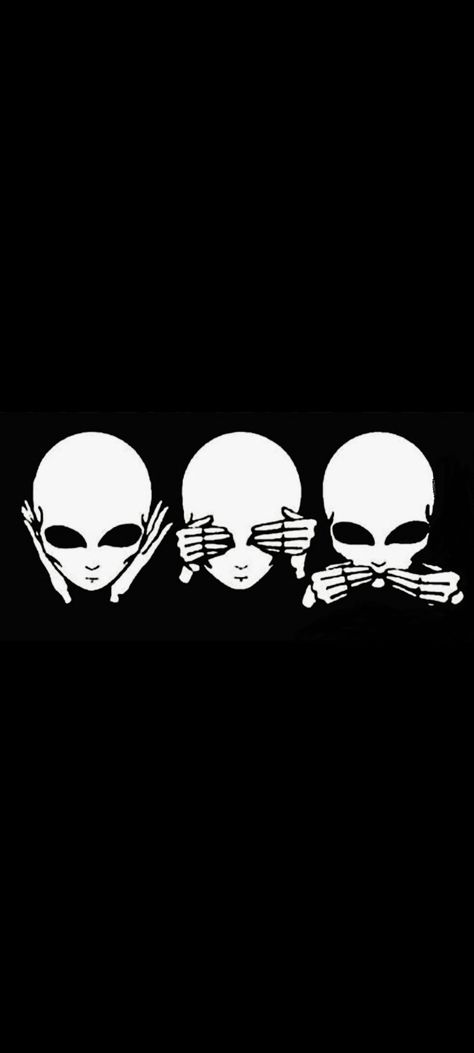 Aliens hear no evil,see no evil and speak no evil mobile wallpaper 1080x2400 See No Evil Speak No Evil Hear No Evil, See No Evil Hear No Evil Speak No Evil, Hear No Evil See No Evil Speak No Evil Tattoo, Hear No Evil Speak No Evil See No Evil, Evil Logo, Evil Tattoo, Apple Iphone Wallpaper, Apple Iphone Wallpaper Hd, Hear No Evil