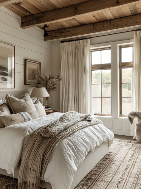 Modern Farmhouse Bedrooms, Modern Farmhouse Bedroom Ideas, Farmhouse Bedroom Ideas, Farmhouse Bedroom Decor Ideas, Modern Farmhouse Bedroom, Bedroom Decor Cozy, Sopot, Farmhouse Bedroom Decor, Farmhouse Bedroom