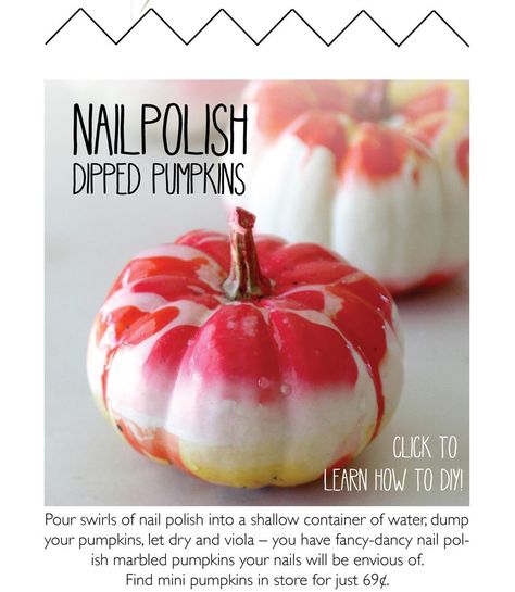 Pumpkin Painting Party, Nail Polish Marbling, Craft Pumpkins, Marble Bag, Nail Polish Painting, Polish Crafts, Pumpkin Dip, Fall Pumpkin Crafts, Nail Polish Crafts