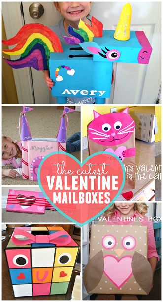 The Cutest Valentine Boxes that Kids will Love (Classroom mailboxes) | CraftyMorning.com Girls Valentines Boxes, Kids Valentine Boxes, Valentine Card Box, Valentine Mailbox, Valentinstag Party, Mail Boxes, Happy Hearts Day, Valentine Day Boxes, Valentines Crafts