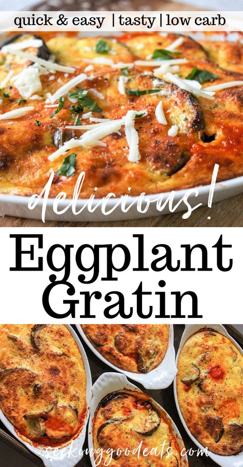 Eggplant Au Gratin, Keto Eggplant Casserole, Egg Plant Casserole Recipes, Low Carb Eggplant Parmesan, Meatless Keto, Keto Eggplant Recipes, Low Carb Eggplant Recipes, Eggplant Parmesan Easy, Eggplant Gratin