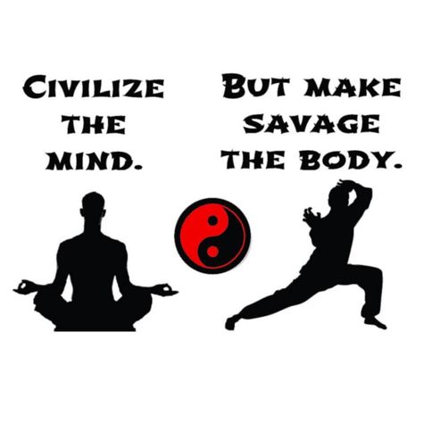 Civilize the mind. But make savage the body. Civilize The Mind, Karate Quotes, Corny Quotes, Blood Work, Martial Arts Quotes, Stoicism Quotes, Ju Jitsu, Martial Arts Workout, Positive Quotes For Life Motivation