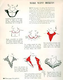 Dickie Pattern, Wardrobe Architect, Sewing Collars, Make Do And Mend, Collar Pattern, 1940s Fashion, Clothes Crafts, Sewing Tips, Craft Diy