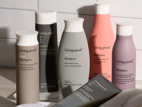 Living Proof Shampoo, Living Proof Hair Products, Hair Care Oils, Good Shampoo And Conditioner, Skincare Packaging, Hair Care Brands, Hair Tonic, Hair Brands, Hair Starting