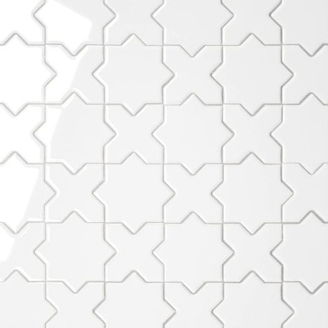 This white porcelain mosaic from Bedrosians is a perfect addition to apply on any home floors, walls, countertops, shower walls, external walls, external countertops, external shower walls. Bedrosians Tile, Modern And Traditional Decor, Penny Round, Porcelain Mosaic Tile, Hexagonal Mosaic, White Crosses, Porcelain Mosaic, Porcelain Flooring, Porcelain Floor Tiles