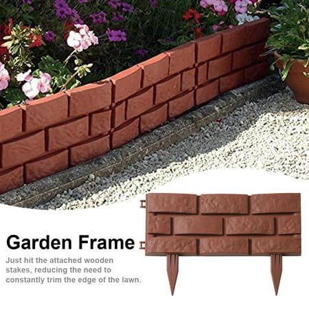 Material: PP ColorBrown Product Size: 30 X 43cm / 11.8 X 16.9inch Type: Fence Remarks: 1. Due To The Difference Between Different Monitors, The Picture May Not Reflect The Actual Color Of The Item. 2.Please Allow Slight Dimension Difference Due To Different Manual Measurement. Thank You For Understanding. Size: 1PCS.  Color: Brown. Brick Landscape Edging, Countertop Laminate, Brick Landscape, Front Yard Planters, Plastic Garden Fencing, Garden Lawn Edging, Plant Border, Yard Planters, Grass Edging