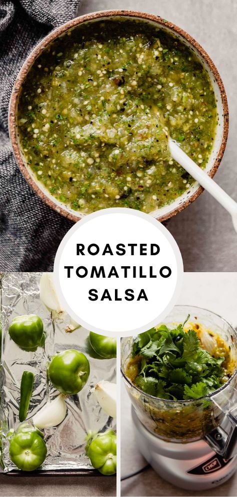 Tomato Serrano Salsa, Roasted Tomatillo Salsa Canning, Tomato Tomatillo Salsa, Roasted Salsa Verde Canning, Roasted Tomato And Tomatillo Salsa, Homemade Salsa With Tomatillos, Tomato And Tomatillo Salsa, Green Salsa Recipe Tomatillos For Canning, Homemade Tomatillo Salsa