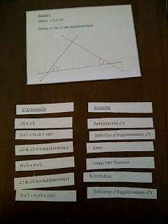 Hands on Math in High School: Made4Math Geometry Proofs Geometry Proofs Activities, Analytic Geometry, Geometry Proofs, Organized Teacher, Geometry Lessons, Teaching Geometry, Class Inspiration, Geometry Activities, I Love Math