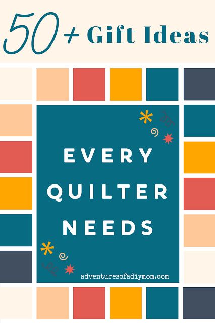 50 of the BEST gifts for quilters. This list includes gifts for beginners, experienced quilters and quilters who have it all. Plus there's a whole section of inexpensive gift ideas! Quilt Gifts Ideas, Diy Gifts For Quilters, Quilt Retreat Gifts, Inexpensive Gift Ideas, Quilt Tools, Gifts For Quilters, Jelly Roll Quilt, Diy Mom, Herringbone Quilt