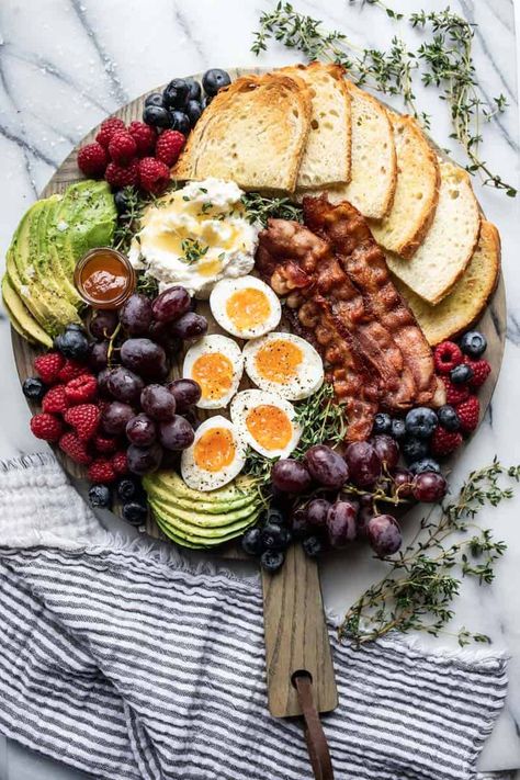 40 Easy Brunch Charcuterie Board Ideas - Six Sisters' Stuff Egg Charcuterie Board, Brunch Charcuterie Board Ideas, Charcuterie Board Breakfast, Perfect Soft Boiled Egg, Charcuterie Board Easy, Brunch Charcuterie Board, Brunch Charcuterie, Breakfast Charcuterie Board, Female Foodie