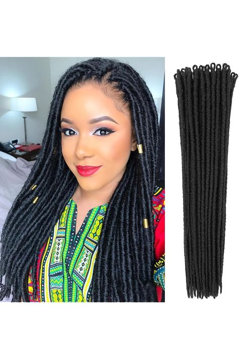 Quick Wig Dreadlock Extensions 24 Inch 20 Strands Reggae Hair Dread Extensions Single Ended Synthetic Dreads Extensions Hip-Hop Style Crochet Hair for Women (24 Inch, 20 Strands), #AD, ##Women, #ad, #Crochet, #Wig, #Dreadlock Dread Extensions, Dreadlock Extensions, Synthetic Dreads, Dread Hairstyles, Crochet Hair Styles, Hip Hop Fashion, Black Color, Womens Hairstyles, Hip Hop