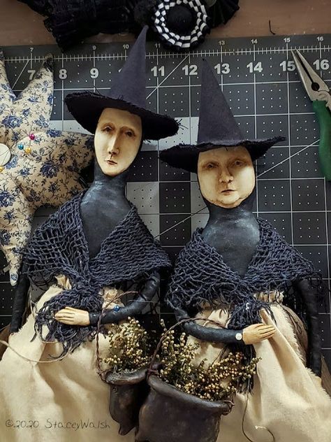 The Voices In My Head, Witch Dolls, Primitive Art, Taking Care Of Yourself, Salem Witch, Primitive Halloween, Witch Doll, Washington County, Halloween 2015