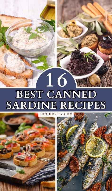 Unlock the potential of pantry staples with 16 best canned sardine recipes! These dishes offer a delightful mix of simplicity and flavor, transforming humble sardines into culinary treats. Click now to explore easy, tasty recipes perfect for quick lunches, dinners, or snacks. #CannedSardines How To Eat Sardines, Sardine Recipes Canned, Canned Fish Recipes, Sardine Salad, Canned Sardines, Sardine Recipes, Lobster Dishes, Pantry Essentials, Healthy Ideas