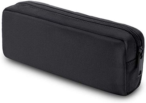 Amazon.com : Pencil Pen Case, Dobmit Big Capacity Pencil Pouch Makeup Bag for Girls and Boys Durable Office Stationery Organizer - Black : Office Products Black Pencil Pouch, Black Pencil Case, Stationery Organizer, School Suplies, Black Pouch, Canvas Pencil Case, Stylish School Bags, Final Test, Pouch Makeup