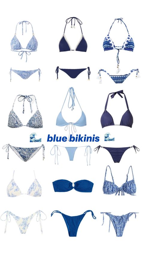 Blue Bikinis for the beach and pool Greece Outfit, Preppy Summer Outfits, Outfit Inspo Summer, Casual Preppy Outfits, Best Swimsuits, Cute Bathing Suits, Cute Preppy Outfits, Trendy Summer Outfits, Summer Swim Suits