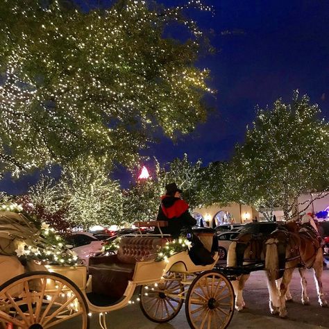 Highland Park Village on Instagram: “It's the beginning of Carriage Ride season in HP Village! Schedule your ride with @threejayscarriages to enjoy our magical Christmas lights…” Dallas Christmas, Highland Park Dallas, Highland Park Village, Carriage Ride, Village Christmas, New Years Wedding, Cute Date Ideas, Mormon Temple, Christmas Villages