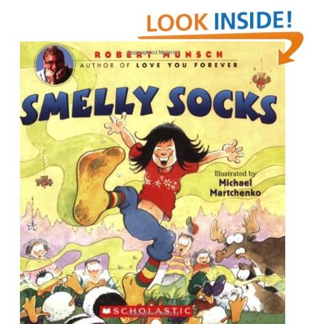 Smelly Socks: Robert Munsch, Robert N. Munsch, Michael Martchenko: Robert Munsch Books, Smelly Socks, Robert Munsch, Paper Bag Princess, Readers Theater Scripts, Readers Theater, Kindergarten Lesson Plans, Author Studies, Children's Literature