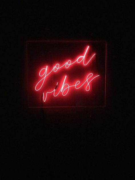 Red Neon, Red Aesthetic, Neon Sign, Good Vibes, Neon, Frame, Red