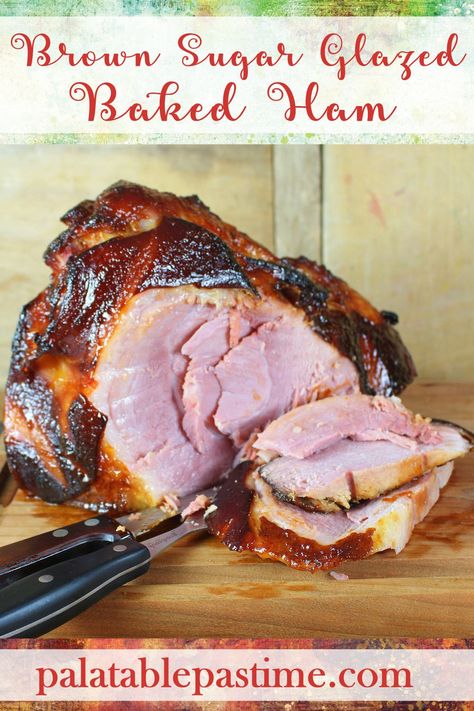 Brown Sugar Honey Glaze, Easy Ham Glaze, Orange Glazed Ham, Ham Glaze Brown Sugar, Ham Dinner, Roasted Ham, Easter Ham, Honey Glazed Ham, Diy Easy Recipes