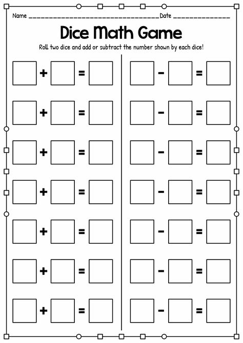 Addition Fun Activities Math Games, Addition Dice Games, Math Games Addition And Subtraction, Using Addition To Subtract First Grade, Easy Addition Games, Simple Math Activities For Kindergarten, Roll And Add Dice Game, Math Dice Games 1st Grade, Addition And Subtraction Games 2nd