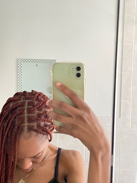 350 knotless box braids. I dyed my hair using number 27 from the adore hair color line. Number 27 is paprika Hair Color Numbers For Braids, Colour 350 Braids, Color 350 Braids, 350 Hair Color, 350 Box Braids Color, Color 350 Knotless Braids, 350 Knotless Braids, 350 Braids, African Braids Hairstyles Pictures